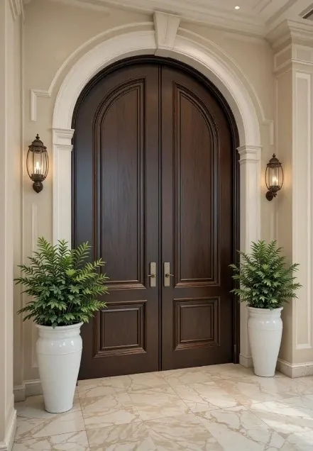 باب خارجي خشب تيك أفريقي
