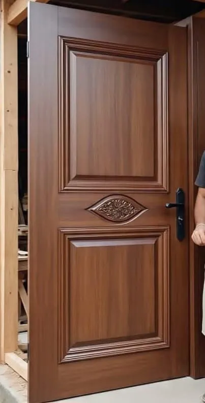 باب خارجي خشب تيك أفريقي