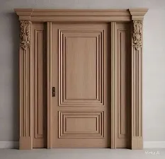 باب خارجي خشب تيك أفريقي